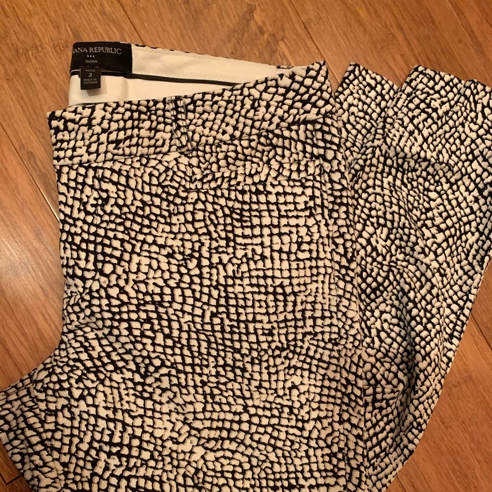 Banana Republic Snakeskin Sloan Slacks